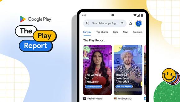 Interfaz de la Play Store con The Play Report.