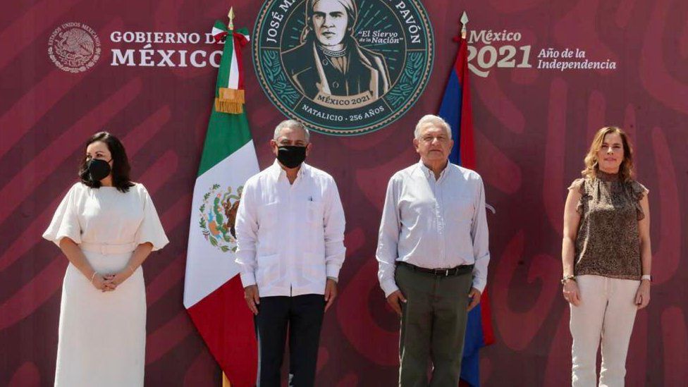 The Belizean prime minister visited Mexico last year.  (GOVERNMENT OF MEXICO)