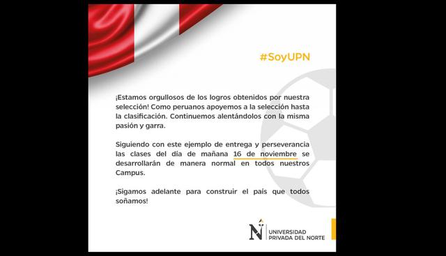 A través de las redes sociales y comunicados, las casas de estudios informaron a sus alumnos que las clases se desarrollarán de manera normal. (Facebook)