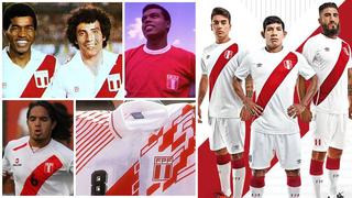 Camisetas de Perú desde 1970 al 2014 en una galería histórica