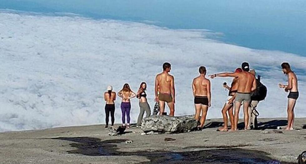 Condena simbólica a los 4 turistas que posaron desnudos a Malasia. (Foto: telegraph.co.uk)
