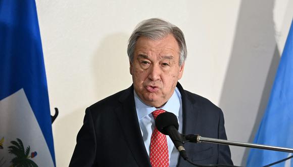 El secretario general de la ONU, Antonio Guterres. (Foto de Richard PIERRIN / AFP)