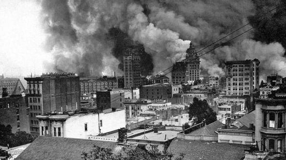 Un terremoto de 7,8 grados destruyó gran parte de San Francisco en 1906. (Getty Images vía BBC)