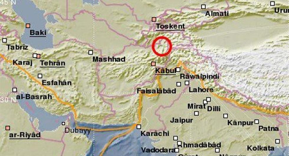 Terremoto de 6 grados sacude frontera entre Tayikistán y Afganistán. (Foto: @INFORMADORCHILE)
