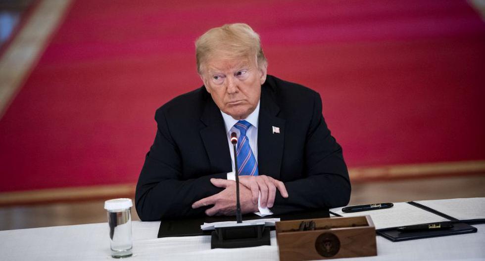 El presidente de los Estados Unidos, Donald Trump, durante una reunión de la Junta Asesora de la Política Laboral Estadounidense en la Sala Este de la Casa Blanca en Washington. (Foto: Al Drago/Bloomberg).