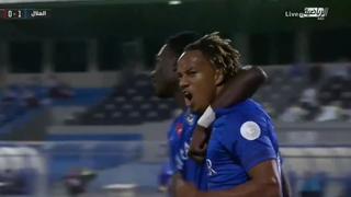 La asistencia de André Carrillo a Bafetimbi Gomis para el 1-0 de Al Hilal ante Damac | VIDEO