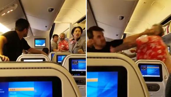 YouTube: pasajeros de avión se agarran a golpes antes del vuelo