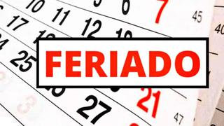 Calendario de Feriados en noviembre 2022 en el Perú