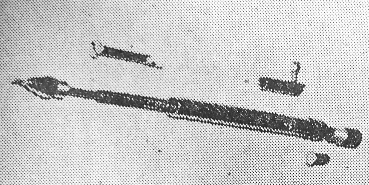 Imagen del "lapicero-pistola", reproducida de la edición del diario El Comercio del 16 de julio de 1960. (Foto: GEC Archivo Histórico)   