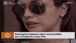 Rosángela Espinoza llora por causa de Carloncho y Lucas Piro