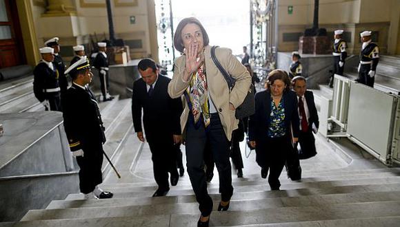 La ministra de Salud, Midori de Habich, fue interpelada la semana pasada. Ahora en el Congreso buscan censurarla. (Foto: Christian Ugarte / Archivo El Comercio)