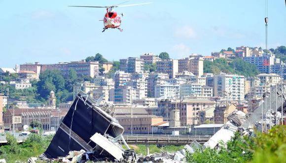 La decisión de declarar estado de emergencia en Génova fue anunciada desde la prefectura al término de un consejo de ministros. (Foto: EFE)