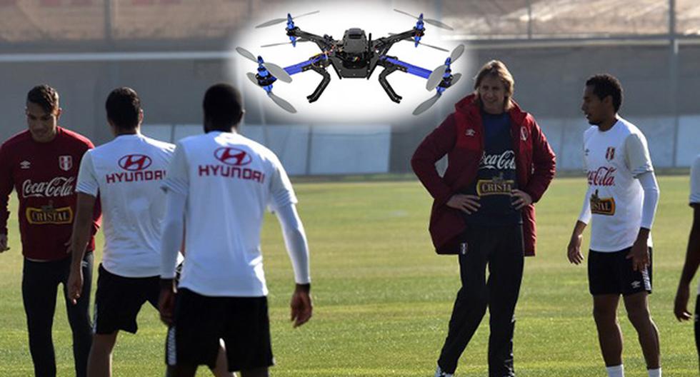 Perú vs Chile: Drone espía trabajos de la selección. (Foto: AFP/Producción)