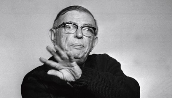 Imagen tomada el 15 de febrero de 1971, que muestra a Jean-Paul Sartre. AFP