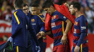 Suárez salió entre lágrimas por lesión en final de Copa del Rey
