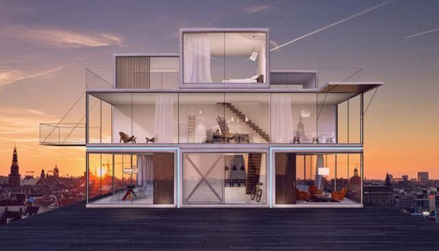El estudio Universe Architecture es el creador de esta casa a la que han llamado “Tetris House” por su inspiración en el videojuego. (Foto: tetrishouse.nl)