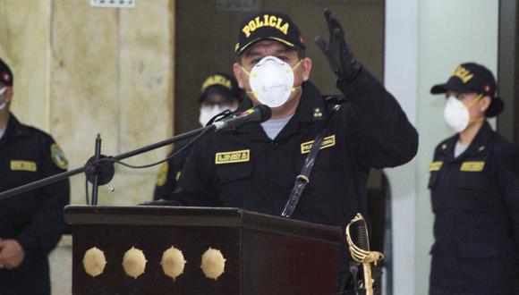 El miércoles pasado, se reportó que el comandante general de la Policía Nacional tenía COVID-19. (Foto: Andina)