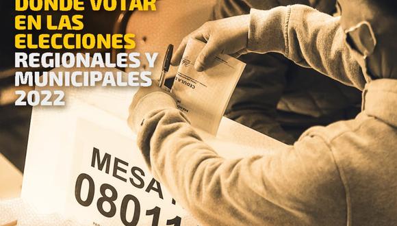 Esta es la última semana para elegir el local de votación de cara a las Elecciones Regionales y Municipales 2022. | Diseño: EC