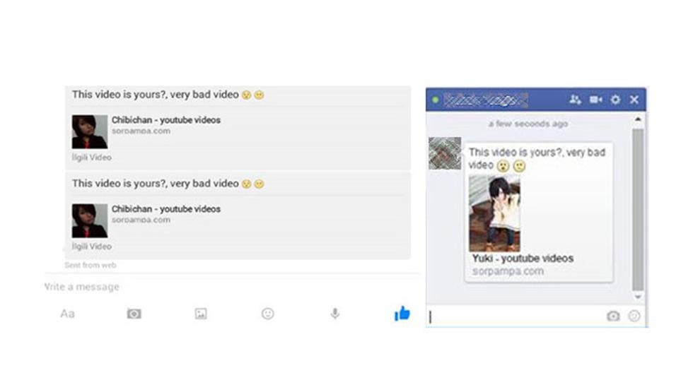 El video que es virus te puede etiquetar o puede ser enviado como mensaje en Facebook Messenger a un contacto. (Foto: Captura)