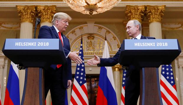 Vladimir Putin y Donald Trump en Helsinki, Finlandia, el 16 de julio de 2018. (REUTERS/Kevin Lamarque/File Photo).