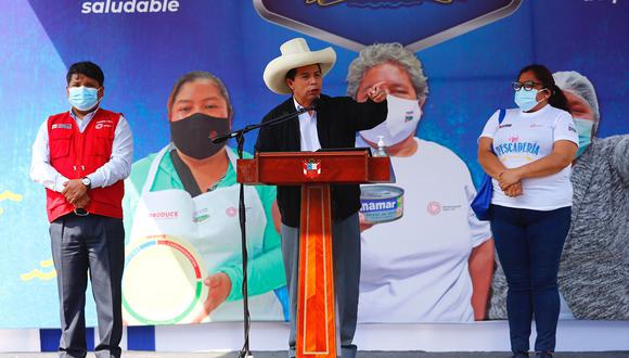 Pedro Castillo aseguró que agotarán las vías de diálogo para que el gas llegue a todo el Perú. (Foto: Hugo Curotto / @photo.gec)