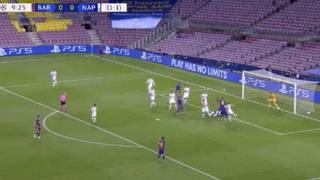 Barcelona vs. Napoli: Lenglet y el gran cabezazo para el 1-0 por Champions League | VIDEO