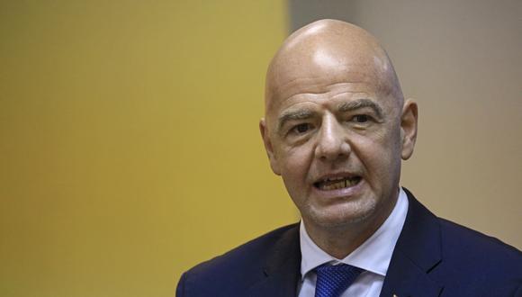 Gianni Infantino se desempeña como presidente de la FIFA desde febrero de 2016. (Foto: AFP)