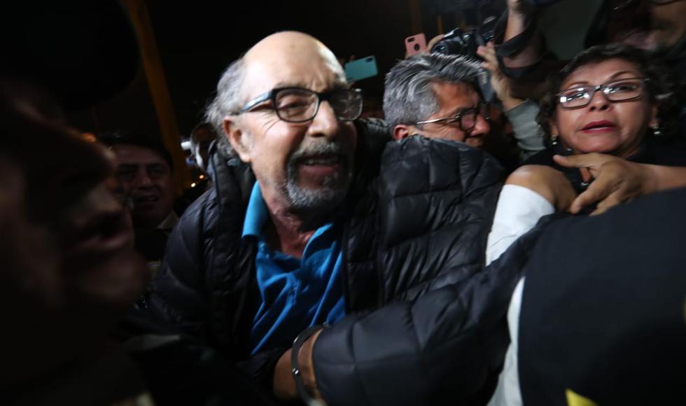 Edwin Donayre tras ser detenido anoche. (Foto: Giancarlo Ávila / GEC)