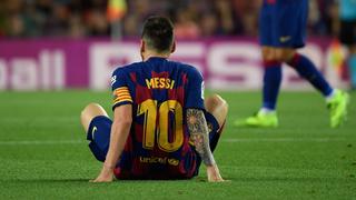 Lionel Messi se perdería duelo del sábado ante Getafe y ya acumula 25 lesiones en su carrera