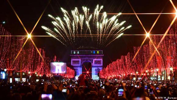 París anula los fuegos artificiales y conciertos de fin de año en los Campos Elíseos por la pandemia de coronavirus. (AFP).