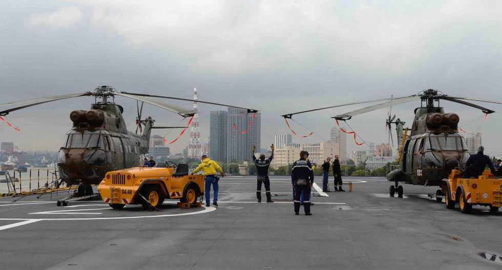 Portahelicópteros francés de la clase Mistral en Shanghái. (Foto: Getty Images) | Referencial