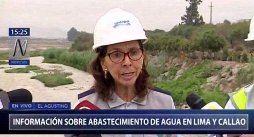 Funcionaria de Sedapal aclaró que se tiene garantizado el servicio de agua potable en Lima. (Canal N)