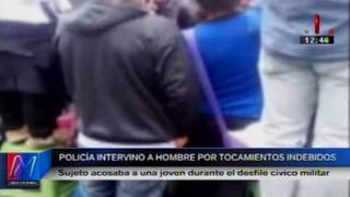 Lo intervinen por tocamientos indebidos durante Parada Militar