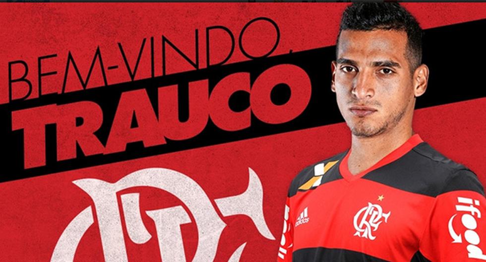Miguel Trauco se convirtió en el primer refuerzo del Flamengo para la temporada 2017 (Foto: club Flamengo)