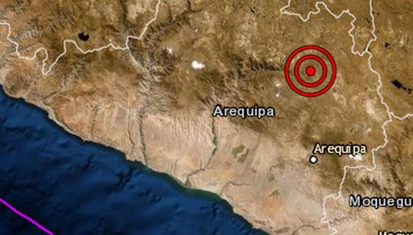 Arequipa: sismo de magnitud 3,4 se reportó en Caylloma esta noche. (IGP)