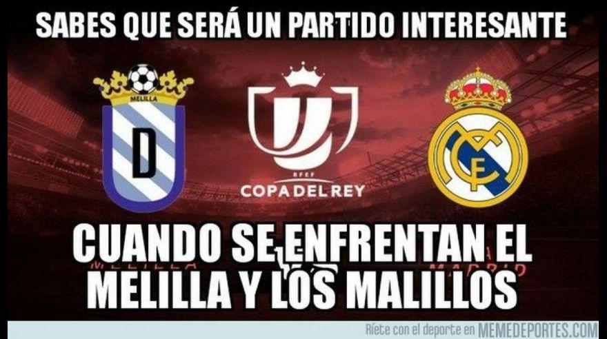 Facebook: Real Madrid vs. Melilla y los despiadados memes del triunfo de la 'Casa Blanca' por Copa del Rey.