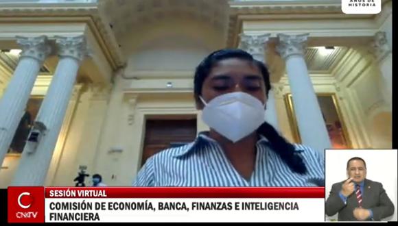 La Comisión de Economía del Congreso analiza la ley de promoción agraria. La sesión de este martes duró aproximadamente dos horas. (Foto: Captura Congreso)