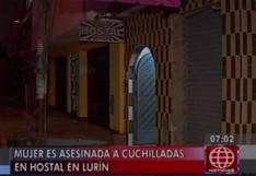 Lurín: mujer fue asesinada a cuchilladas en un hostal (VIDEO)