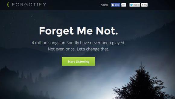 Forgotify, una web que rescata las canciones que nadie escuchó
