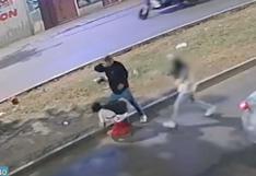 Trujillo: policía de tránsito ahuyenta a balazos a ladrón que robaba a escolares | VIDEO