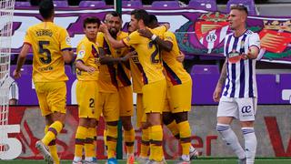Barcelona, con gol de Arturo Vidal, venció al Valladolid y se acercó al Real Madrid en LaLiga