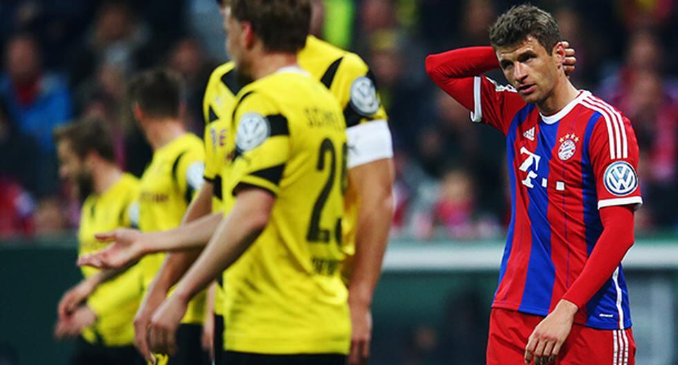 Müller asume la dura derrota ante Dortmund (Foto: Getty Images)