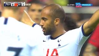 Manchester United vs. Tottenham: Lucas Moura puso 1-1 con un remate de zurda | VIDEO