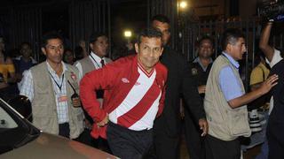 Ollanta Humala alentó a la selección peruana en el Estadio Nacional