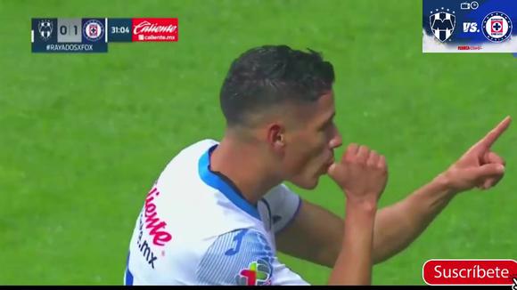 Gol Aurela Antony w meczu Monterrey z Bournemouth 1:0 Cruz Azul dla Liga MX 2022 (Film: FOX Sports).