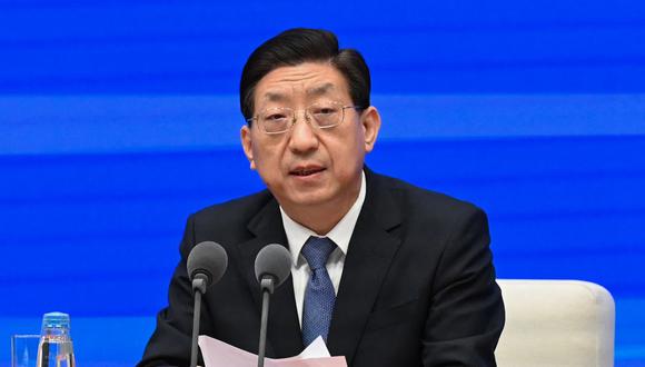 Zeng Yixin, viceministro de la Comisión Nacional de Salud de China. (Foto de Leo RAMIREZ / AFP).