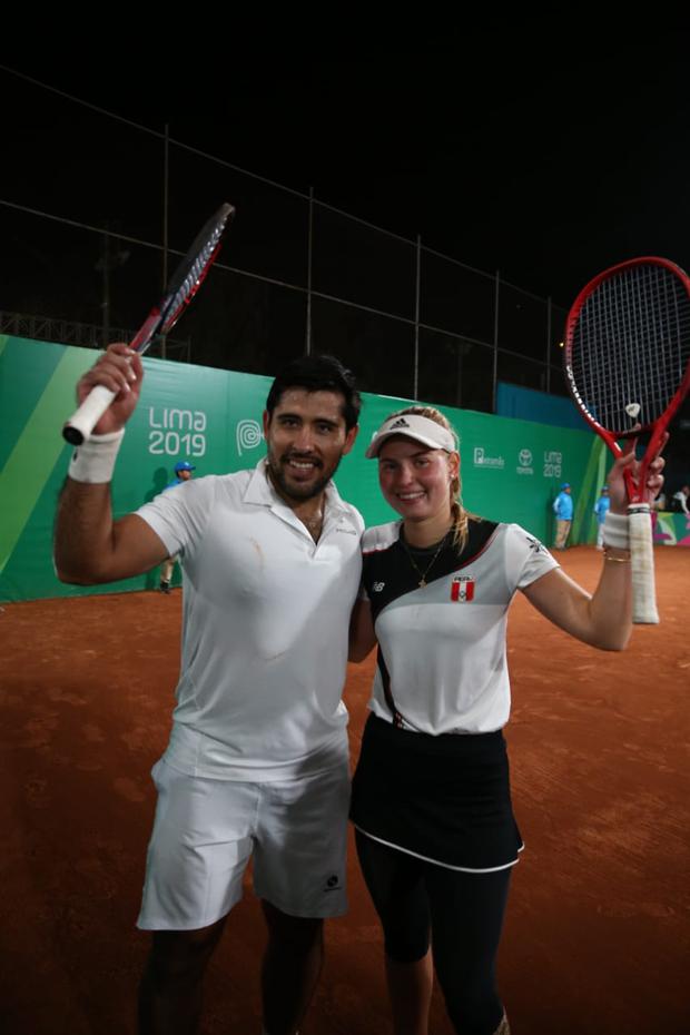Anastasia Iamachkine y Sergio Galdos conquistaron la medalla de bronce en dobles mixto en Lima 2019 | Foto: Giancarlo Ávila/GEC