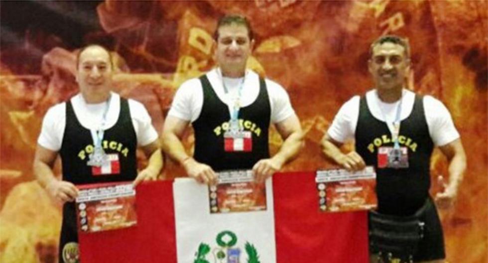 Policías peruanos ganaron 4 medallas de oro en Campeonato Sudamericano de Powerlifting. (Foto: Difusión)