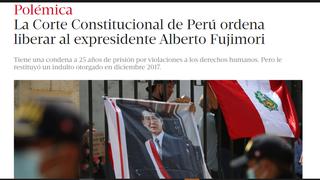 Así informa la prensa internacional la decisión del Tribunal Constitucional de excarcelar al expresidente Fujimori
