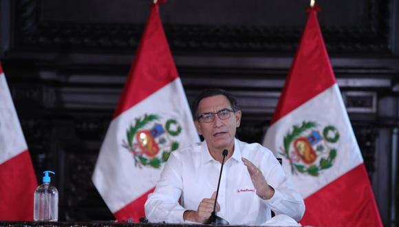 Presidente Martín Vizcarra, en el día 39 del estado de emergencia nacional. (Foto: Presidencia)